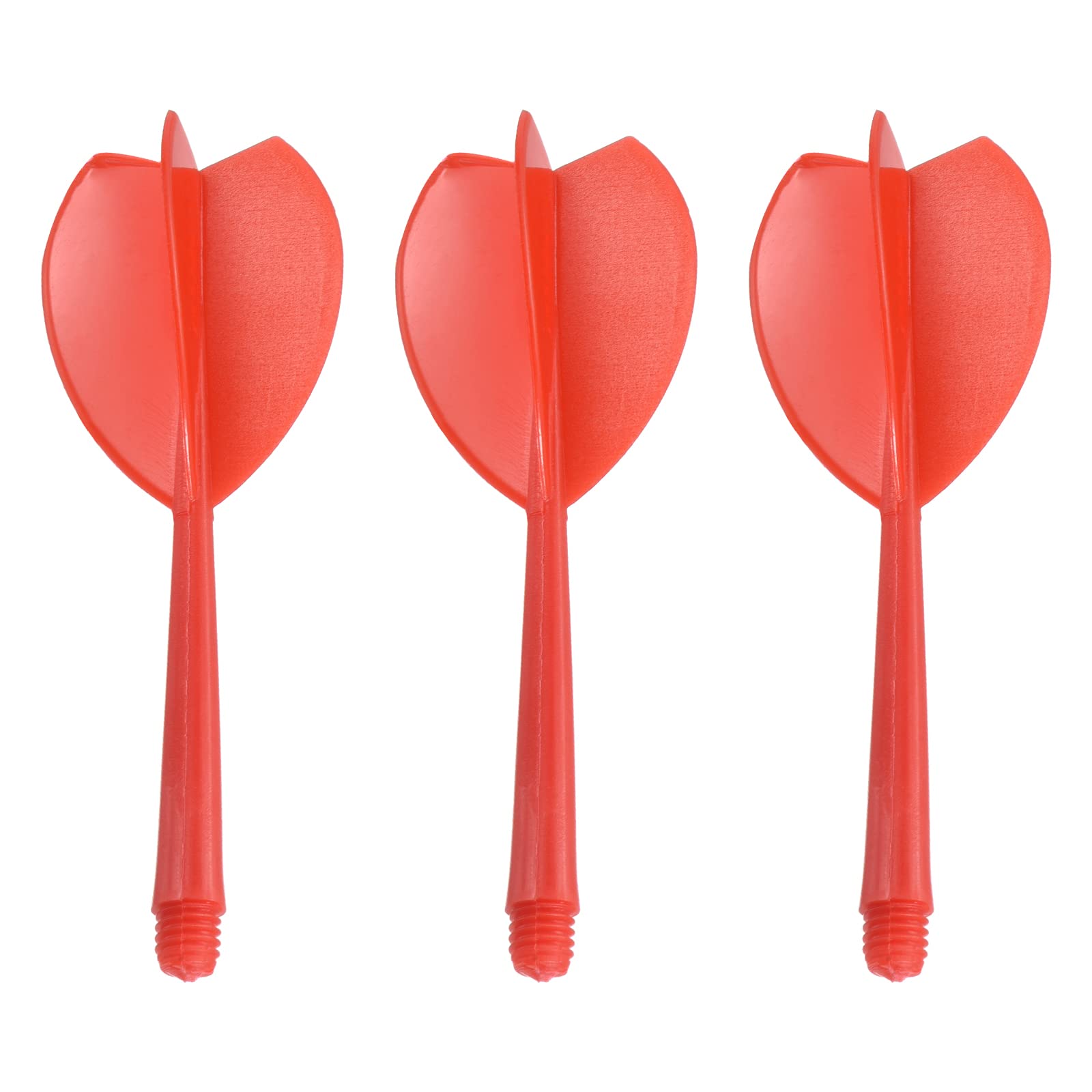 PATIKIL Integrated Dart Shaft & Flights, 3 Pack Lightweight Plastic Dart Flight Set, Red