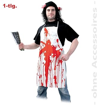 FASCHING 10866 Kostüm Schlachter-Schürze Metzger Halloween NEU/OVP