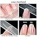 Nano Glass Nail Files Crystal Nail Shiner Manicure Pedicure Nail Care Magic Fingernail file Tools with Smooth Polish Nail file Buffer