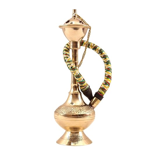 Buy GYNKY Metal Golden Rajasthani Designer Hookah Mini Hookah for