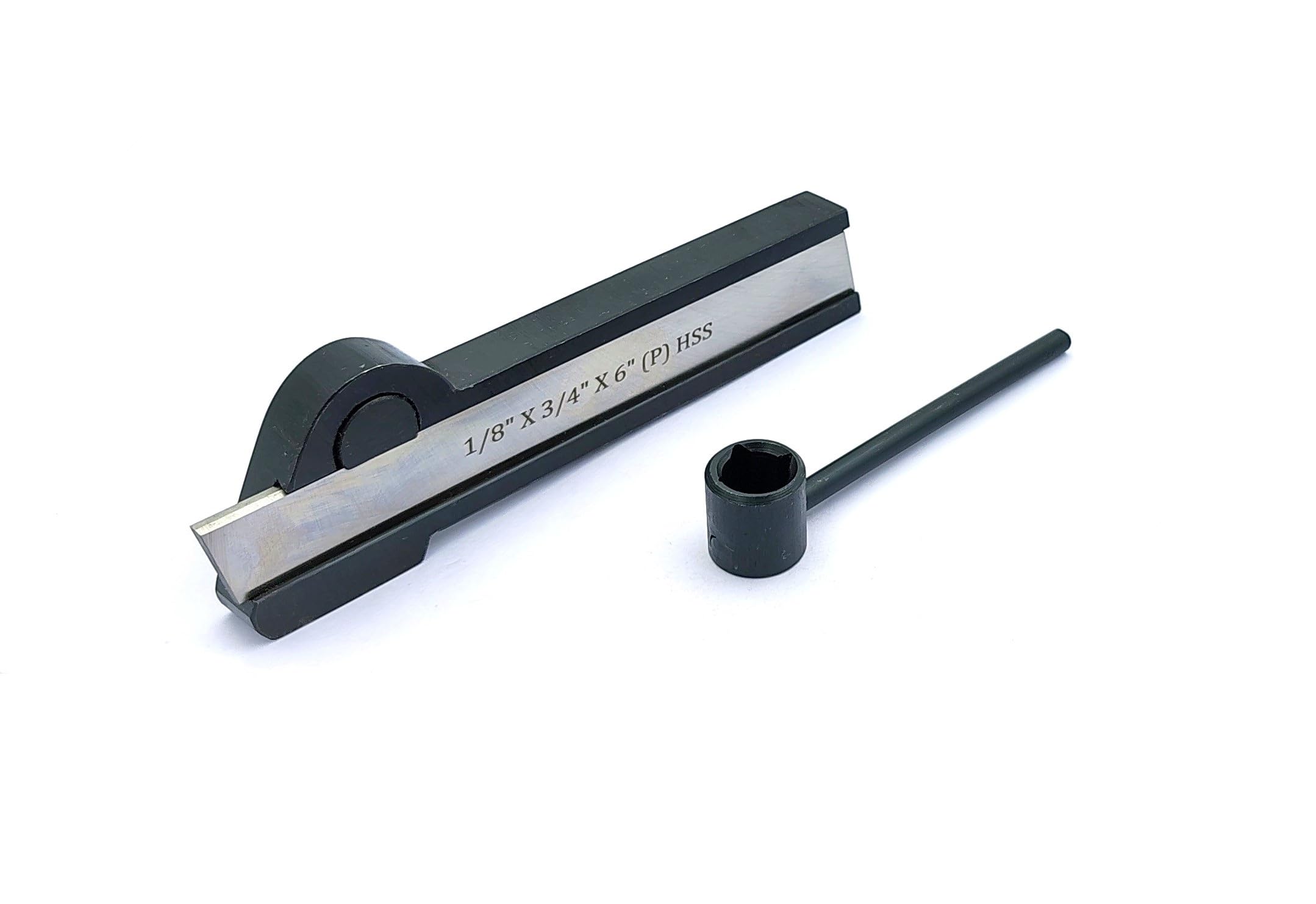 Lathe Cut off Parting Tool Holder 1-1/8" Width & HSS Blade 1/8" x 3/4" x 6"