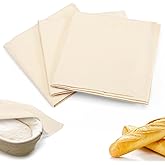 Thick Tea Towels for Baking Sourdough - 28x28in 100% Cotton Wrinkle-resistant Bread Basket Flour Sack Towels, Proofing Cloth Cover for Dough Raising, Bread Making, Bakers Gift Accessories, 3pcs