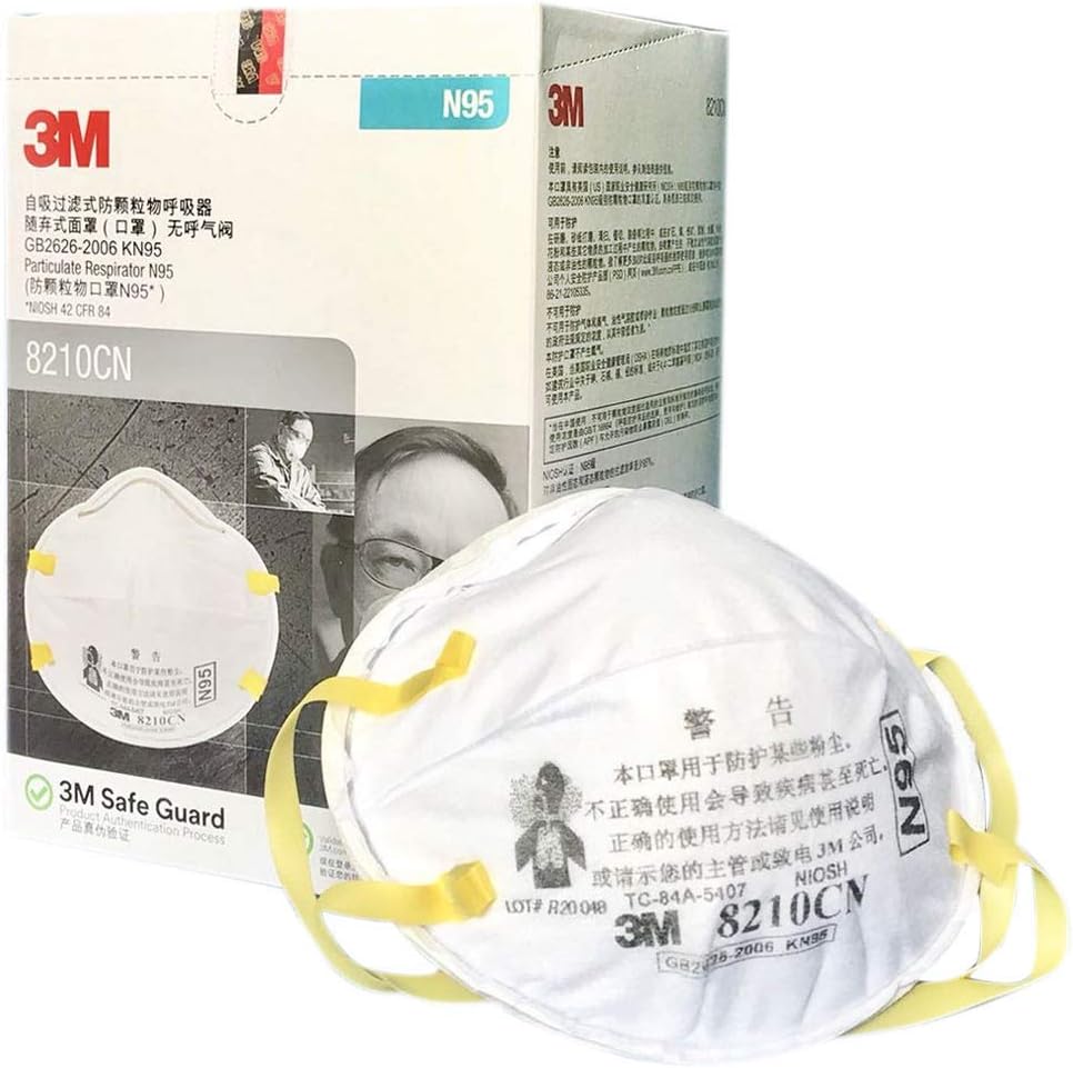 3M Particulate Respirator 8210, N95 (20 Pcs/Box)