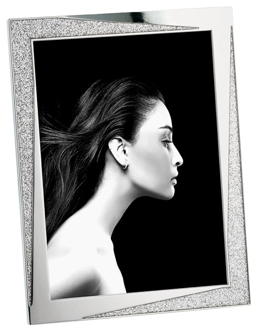 title=MASCAGNI- Portafoto argento glitter 10x15