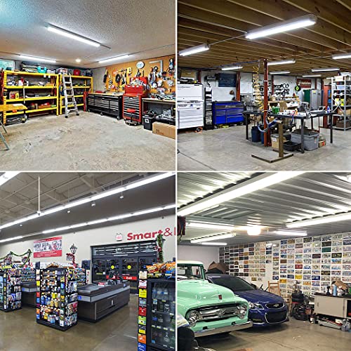 CNSUNWAY 4FT LED Light Bulbs, 18W 2400LM Super Bright, 6000K Cool White, 48 inch Fluorescent