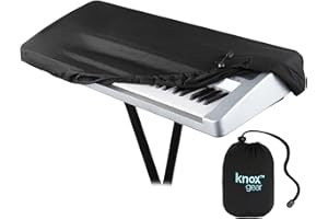 Knox Gear Keyboard Dust Cover - 88 Key Piano Keyboard Cover - Stretchy Spandex Digital Piano Cover - Fits Keyboards Up to 88 Keys - Portable Electric Instrument Case - Synth Bag - Music Accessories