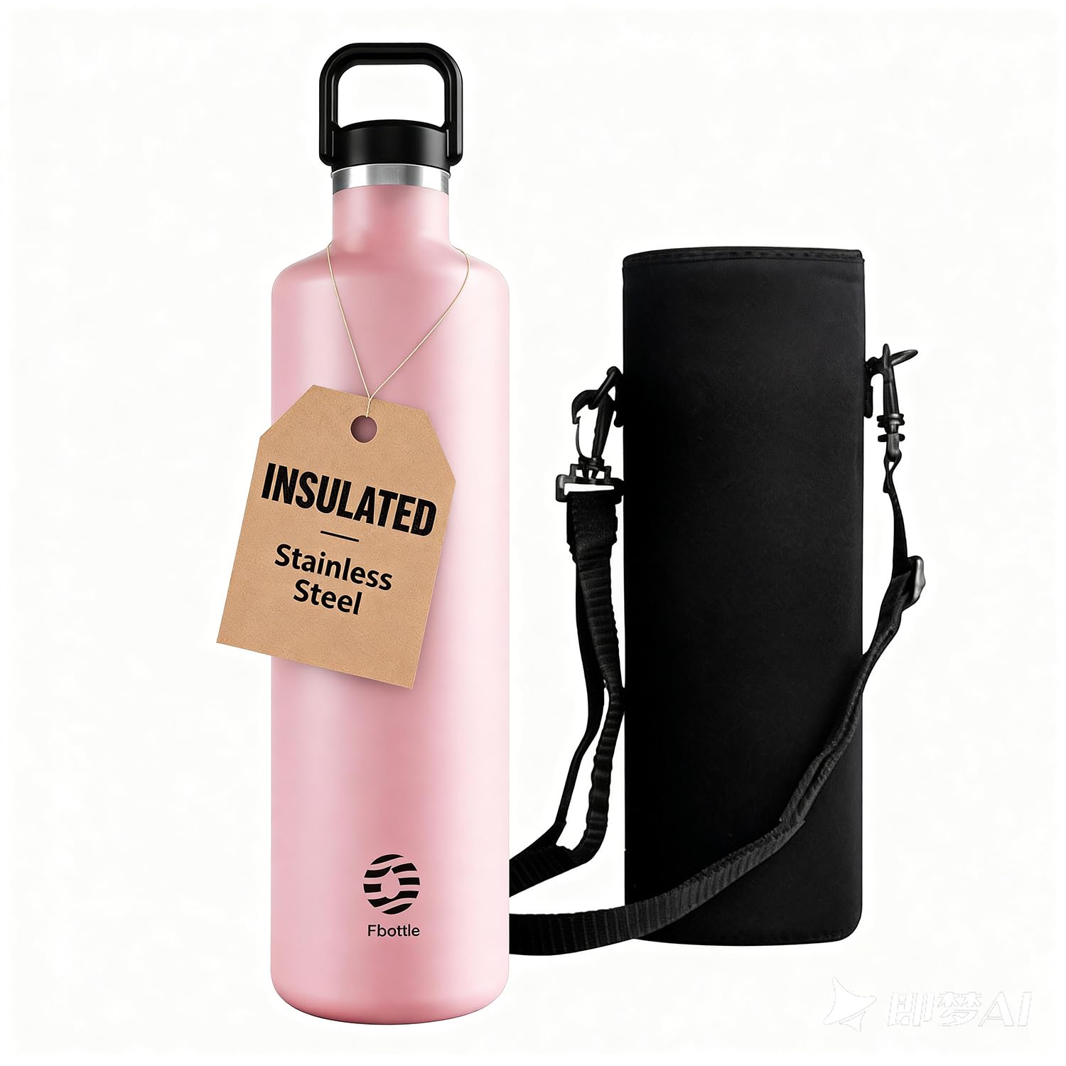 Healter 1.75 litre Water Bottle Stainless Steel | Double Wall Insulated Canteen | Eco Reusable Bottle | Plastic Free and Leakproof Metal Water Bottle for Camping and Outdoor Sports(Pink)
