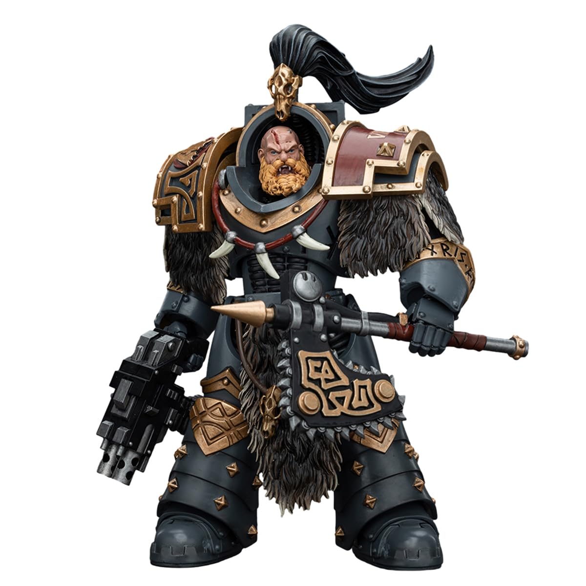 HiPlay JoyToy Warhammer The Horus Heresy 1:18 Scale Figure: Space Wolves Varagyr Wolf Guard Squad Varagyr Terminator 3 Action Figures JT5833
