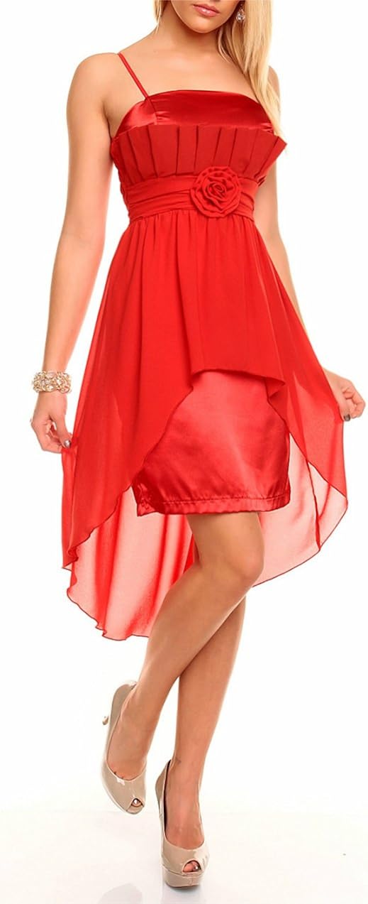chiffon and satin dress