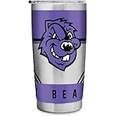 Rico Industries NCAA City CUNY Beavers Standard 20oz Stainless Steel Tumbler with Lid - Great For Coffee, Tea, Water or Cocktails