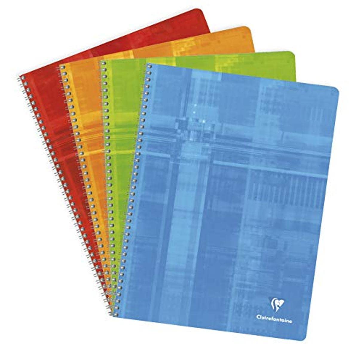 Clairefontaine 8342C Wire Bound Notebooks, A4+, Squared, 90g, 50 Sheets - Random Colour Cover