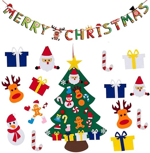 Amazon Com Pinchuang Felt Christmas Tree For Kids With Christmas