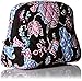 Vera Bradley Women's Cotton Medium Zip Cosmetic Makeup Organizer Bag, Alpine Floral, One Size