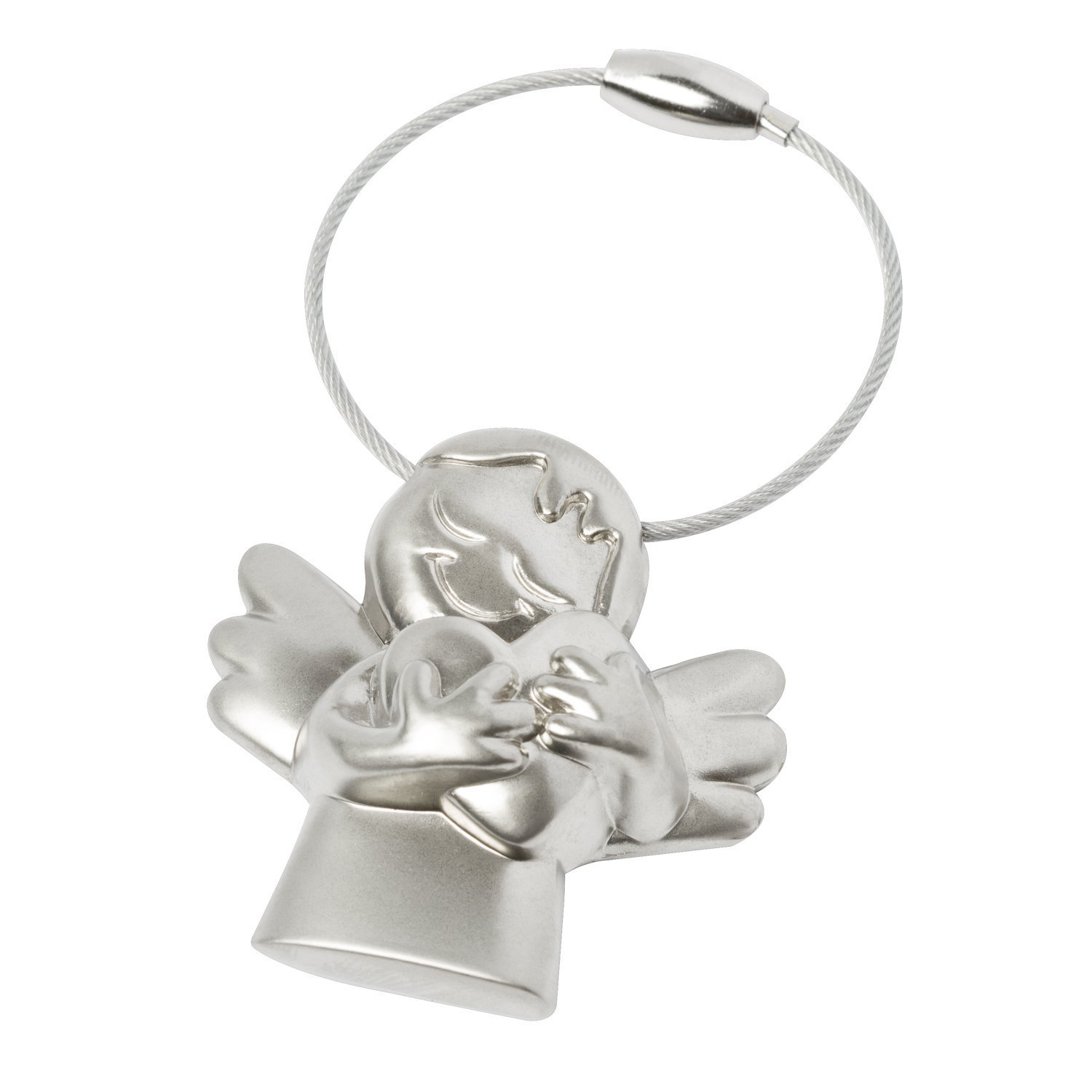 Keyring Guardian Angel "I Love You" in lovely red gift box from BRUBAKER