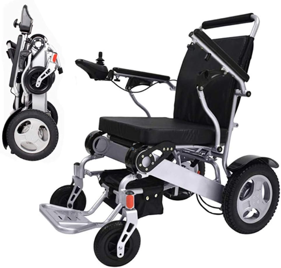 YLLN Silla de Ruedas eléctrica Ligera, Silla de Ruedas motorizada