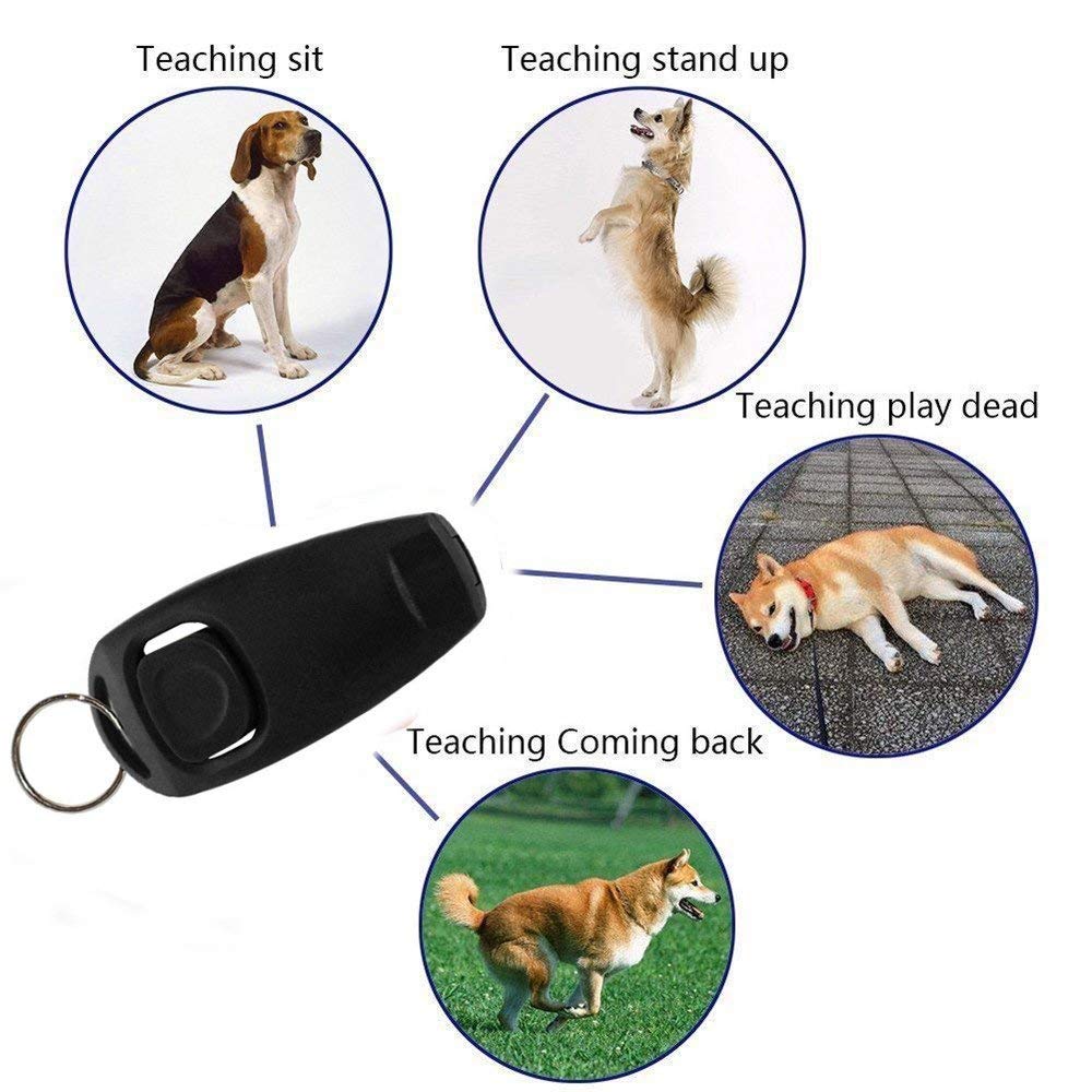 Eadair Dog whistle, dog whistle clicker to stop braking, 2pcs training whistle clicker dog
