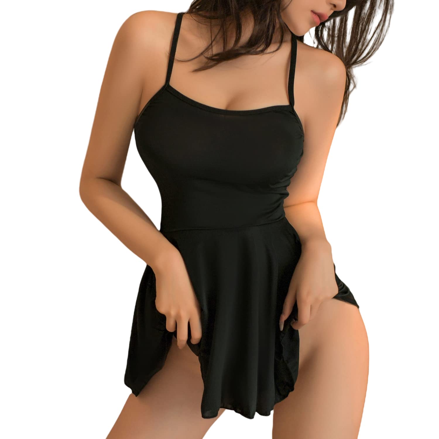 SINROYEE Women Sexy Bodysuit Lingerie Babydoll