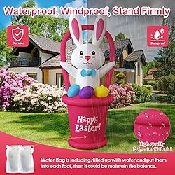Danxilu Easter Inflatables Decorations, 7 Foot Blow