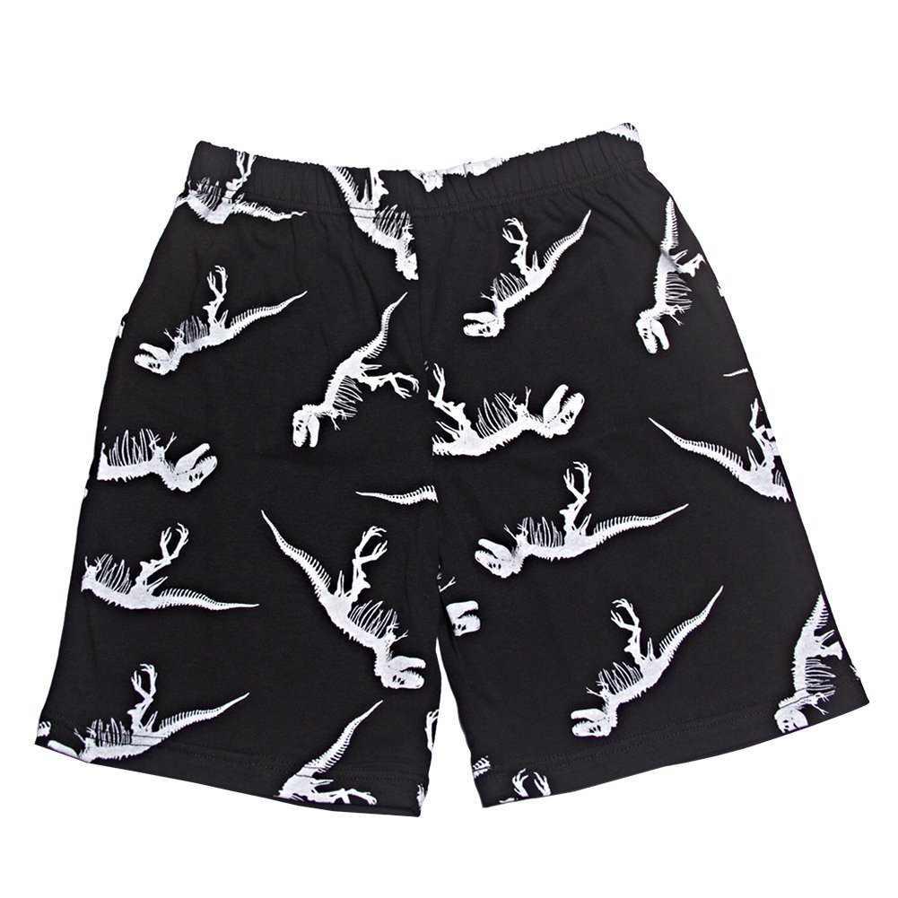 Kids Pajamas Toddler Dinosaur Pjs Cartoon Sleepwear 100% Cotton Black 5T