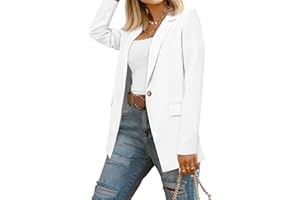 CRAZY GRID Women Business Casual Blazers with Lined Professional Work Suit Jacket with Pockets