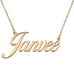 HUAN XUN Customized Custom Simple Any Name Necklace