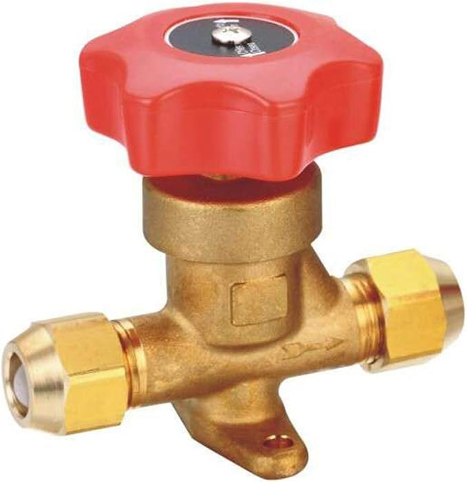 Refrigeration Brass Hand Valve Air Conditioning Cold Storage Shut Off