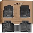 LASFIT Floor Mats for Toyota Tundra 2022-2024 2025 CrewMax Cab, All Weather Custom Fit TPE Floor Liners for Tundra SR/SR5/TRD PRO/Limited/Platinum/Castone Front&Rear 2 Row Car Mats, Black