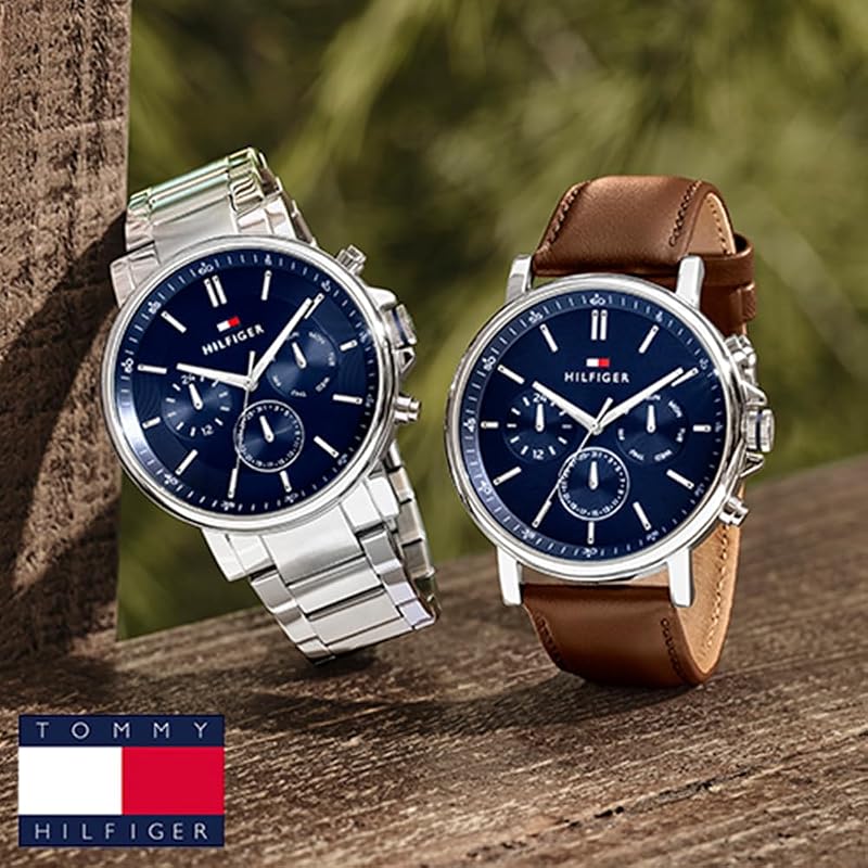 Montre Analogique Multifunction à Quartz pour Homme avec Bracelet en Cuir Marron - 1710585 — photo 6 sur 8