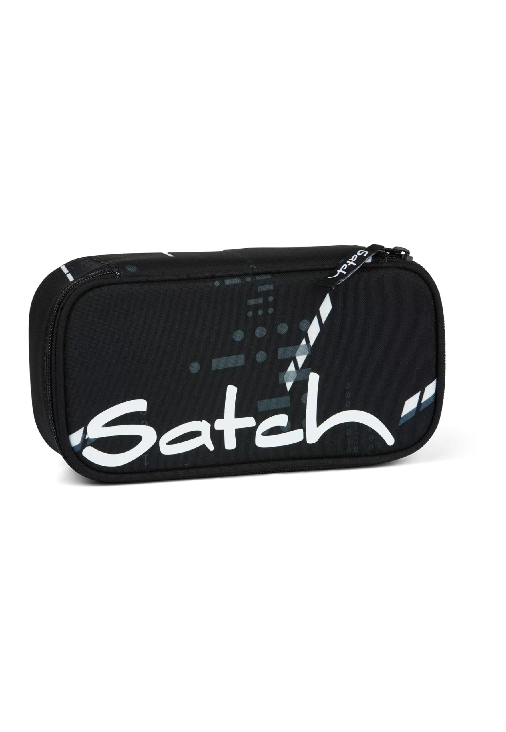 Satch Schlamperbox - Mäppchen groß, Trennfach, Geodreieck - Ninja Matrix - Black, einheitsgröße