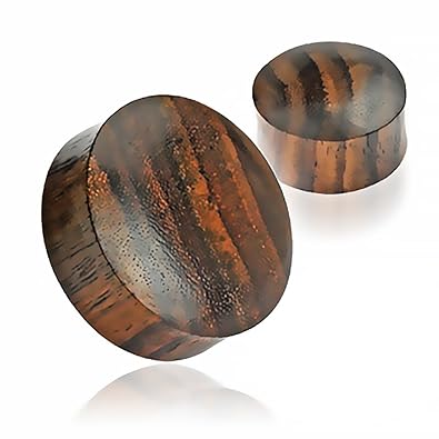Holz Plug Ohr Flesh Tunnel Wood 3-50mm Ear Plug Sattle Fit Double Flared Organic