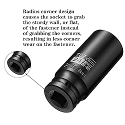 TUZkozs 1/2-Inch Drive 24mm Deep Impact Socket with