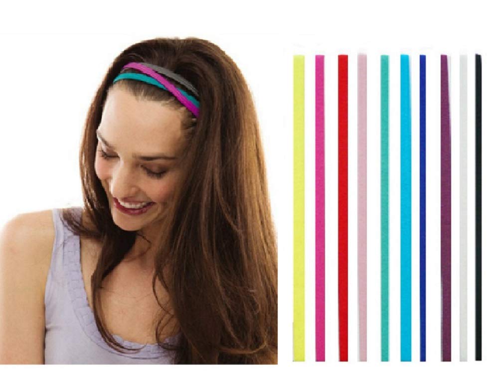 Huachi Thin Headbands Skinny Hair Bands Elastic Hair