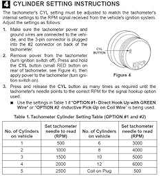 Amazon.com: Equus 6088 Black Tachometer - Measures 3 3/8 ... equus tach wiring diagram 