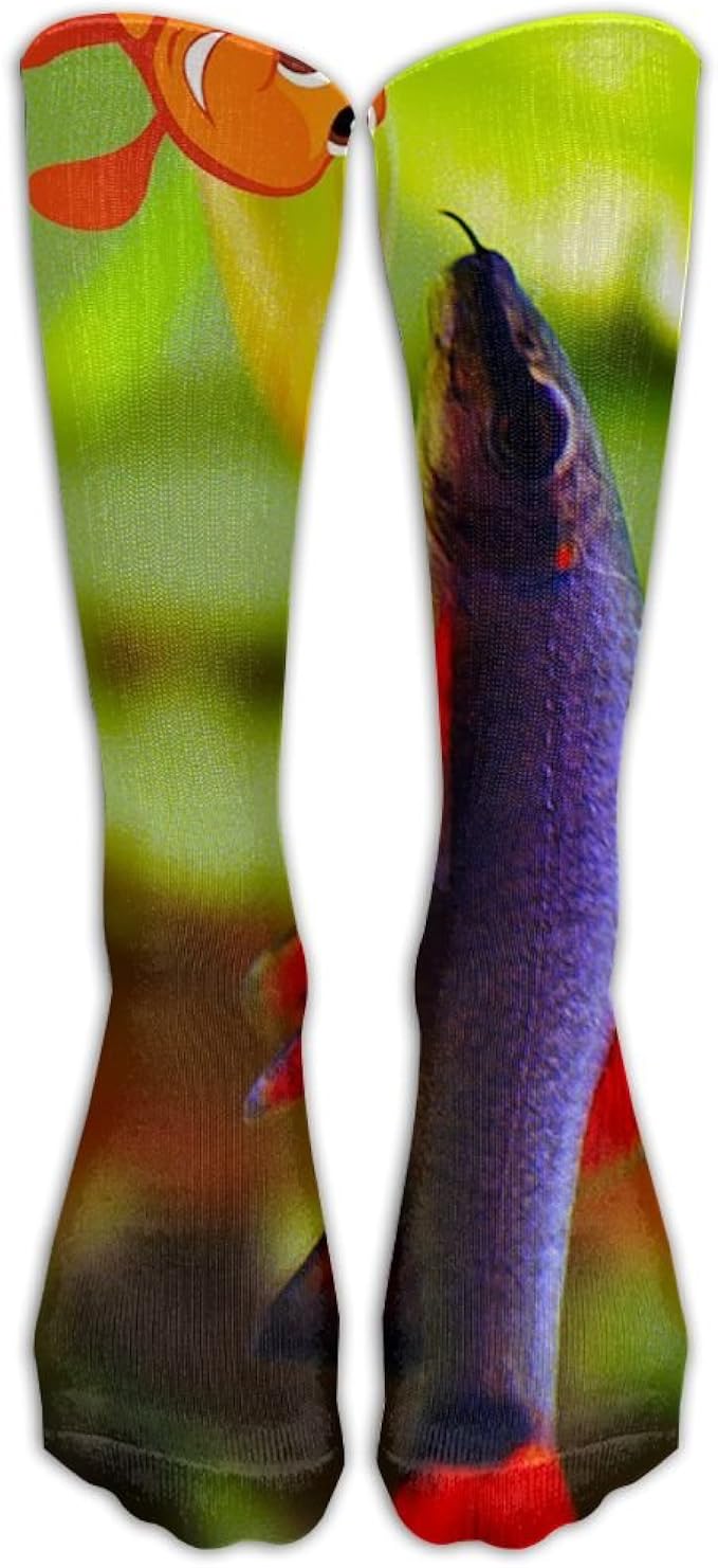 NUNOFOG Men's & Women's Sock Funny Fish Stylish Athletic
