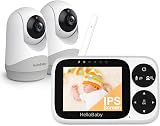 HelloBaby Baby Monitor 2 Cameras Night Vision 3.2 inch IPS Screen