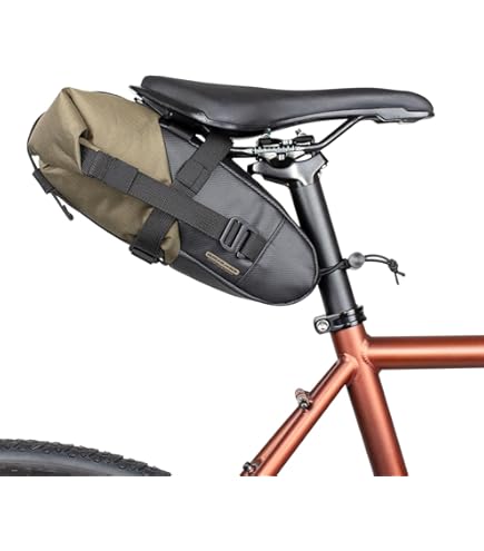 アクセサリー BROOKS ENGLAND CYCLE BAGS Brooks England Scape Saddle Roll Bag Mud Green, Cycling and