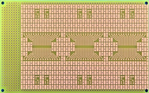 BusBoard Prototype SystemsSMT3UT SMTboard-3U-Thin, 2 Sided PCB, Unplated Holes to Ground Plane, 3.94 x 6.30 in (100 x 160 mm)