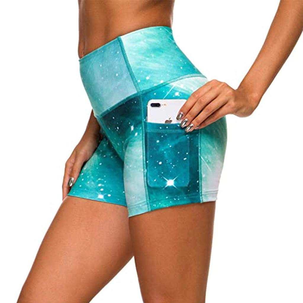 Yoga Pants for Women, Leewos 2020 New! Womens Workout Shorts Scrunch Booty Gym Yoga Pants Tie-dye Pockets Leggings(Green, S) : Beauty