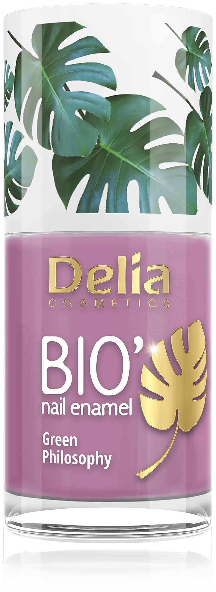 Delia Cosmetics - Bio Green Nail Polish - CRAZY - Vegan Friendly - Perfect Opacity and Shine - Easy and Fast Application - Natural Ingredients - Long Lasting Color up to 6 Days - 11ml