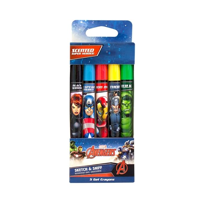 Amazoncom Marvel Avengers Gel Crayons Scented Gel Core