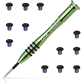 LeFix 12PCS M2x3 Torx T5 Screws + 1 Screwdriver Compatible with Dell XPS 13 9343 9350 9360 |XPS 15 9550 9560 9570|Precision M5510 5520 5530 5540,for Razer Blade,HP Envy 13|for Beat Studio 2 3(Black)