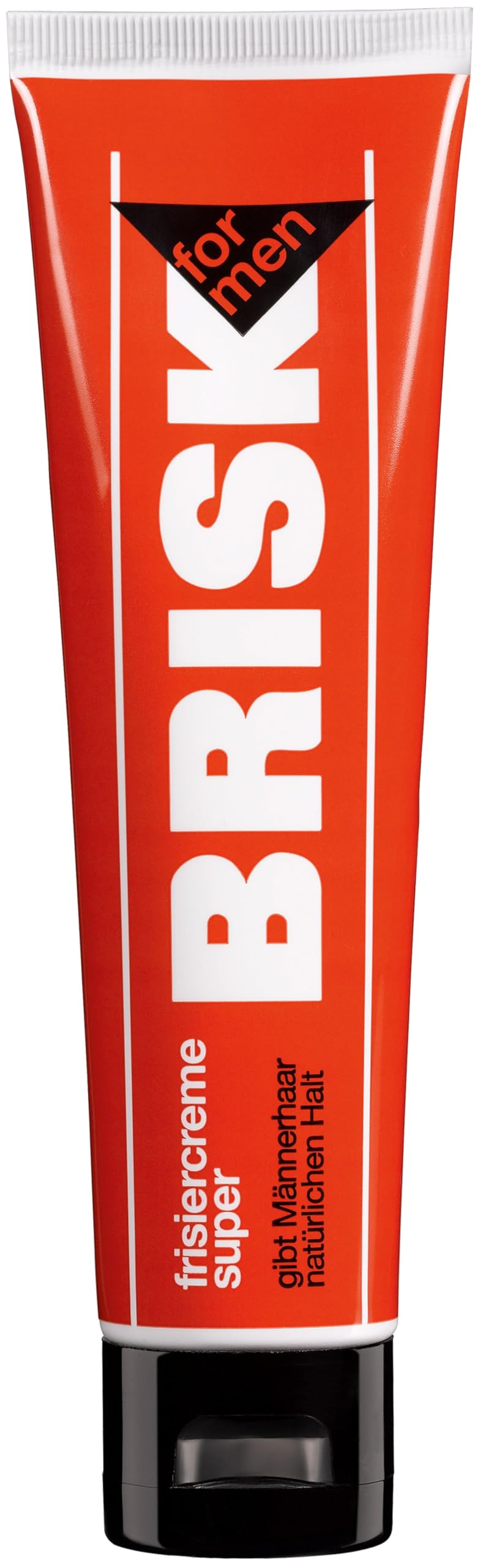 BRISK Hairdressing Cream Super - Hair Styling Cream with Male and Herbem Scent for Nourished Hair - Keeps Hair Easily in Shape without Gluing - 100ml Tube