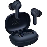 AIHOOR A4 Hybrid Active Noise Cancelling Wireless Earbuds for iPhone & Android, Cordless Charging, 6 Mic Clear Phone Call, Bl