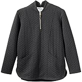 Women’s Easy Dressing Open Back Adaptive Half Zip Tracksuit Top