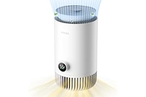 xCREAS Air Purifier and Humidifier in One, 2 in 1 Evaporative Humidifier and HEPA Filter Air Purifier Combo for Bedroom, 0.8 