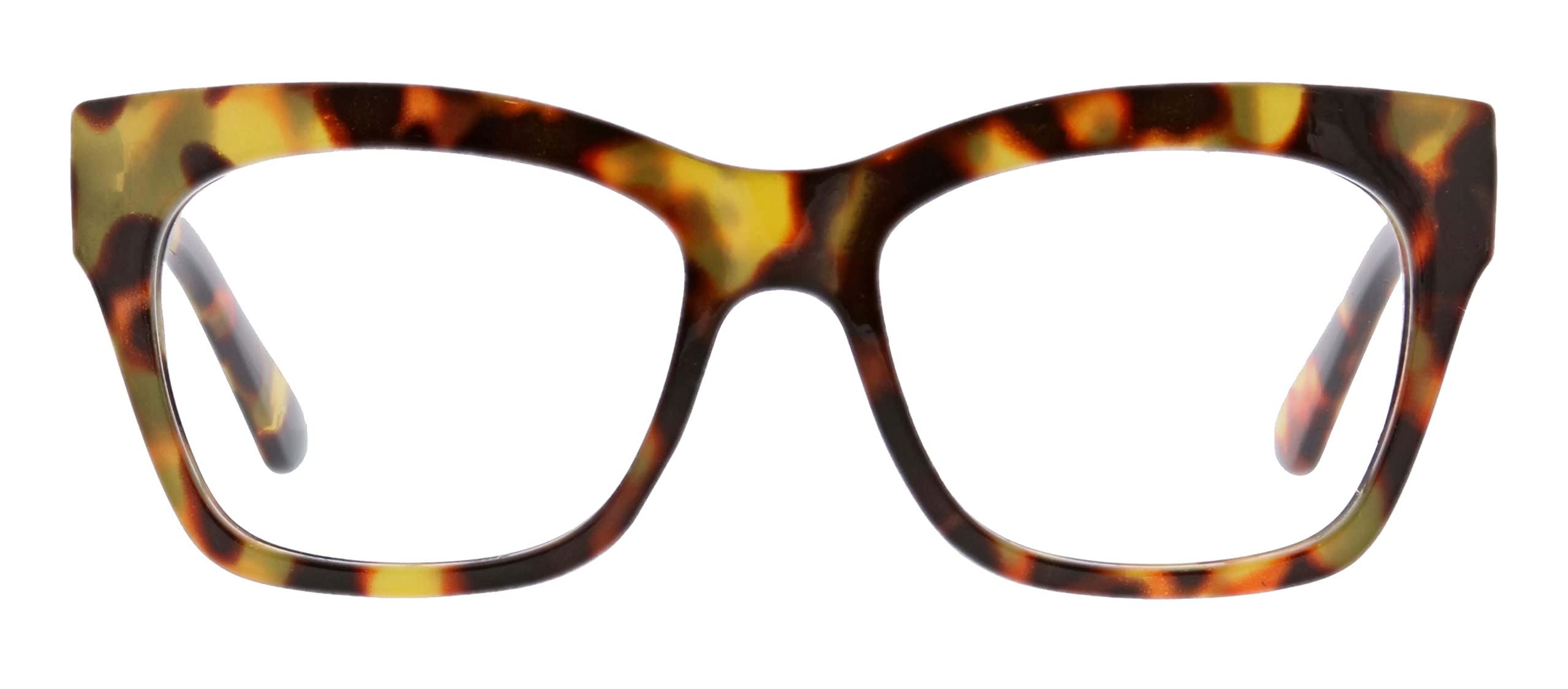 Oprah's Favorite Women's Shine On Square Blue Light Blocking Reading Glasses - Tortoise +2.00