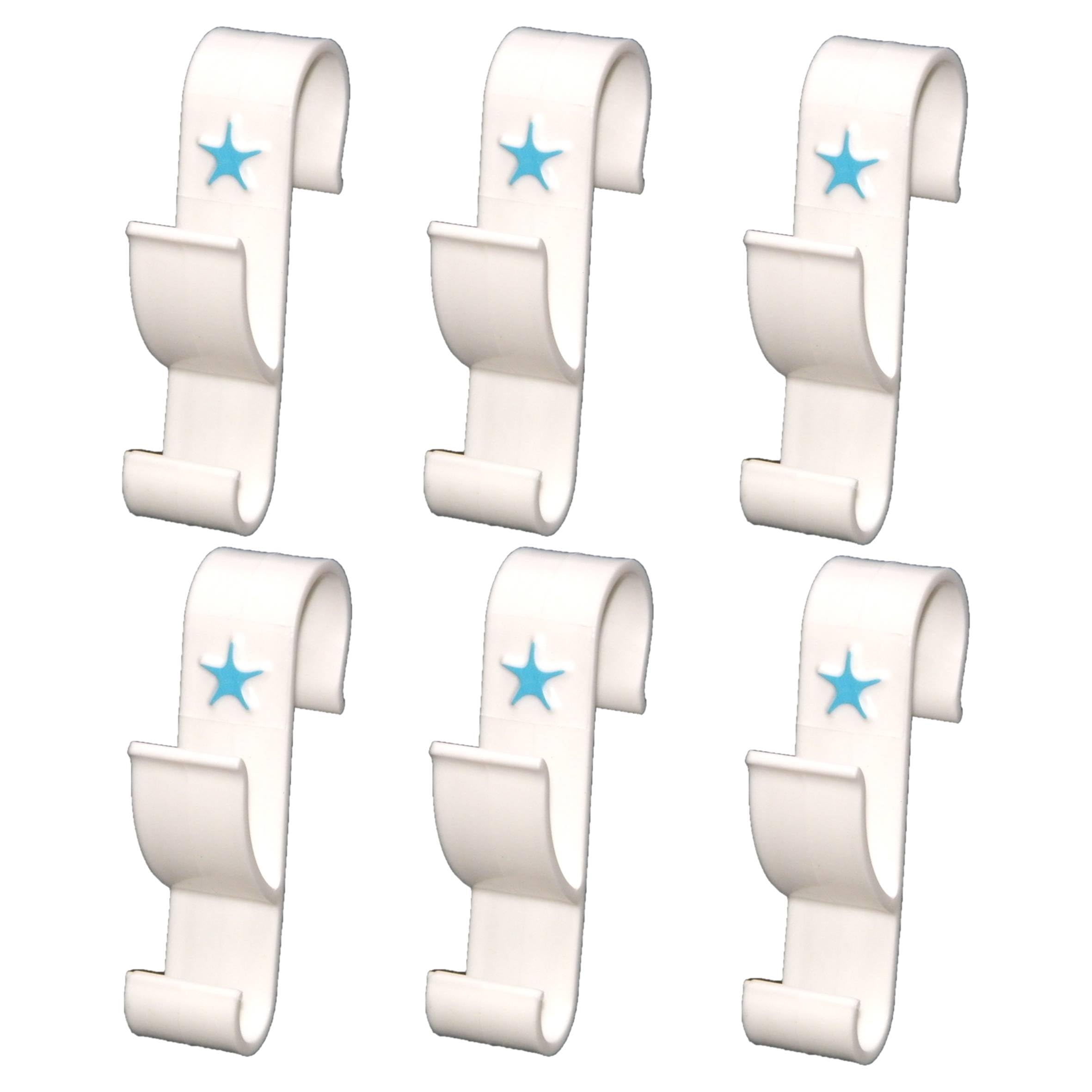 Generico Radiator Hooks Radiators Bathroom Towel Rail 6 Pieces: Bathroom Furniture Accessories, Towel Holder, Bathrobe Hanger, Coat Hook, Towel Holder, White
