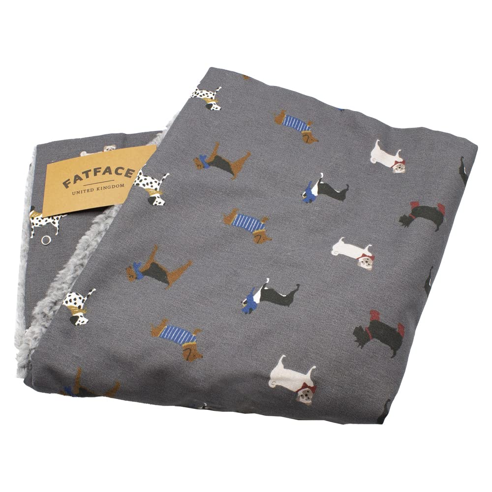 Danish Design FatFace Marching Dogs Duvet Cover Medium, Grey