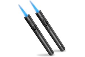 Sondiko Butane Torch, Kitchen Blow Torch, Adjustable Jet Flame Soldering Torch, Windproof Butane Refillable Gas Blow Torch(Bu