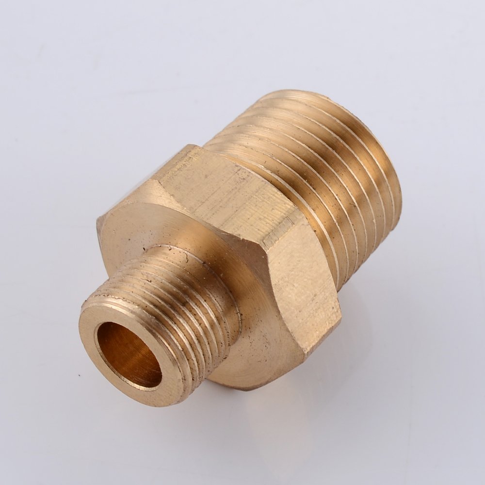 Kes Lead Free Faucet Supply Line Adapter 9 16 24 Unef Male To 1 2